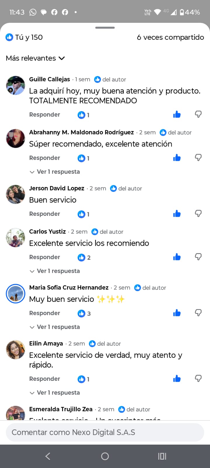 Reseña de Guille Callejas recomendando la atención y el producto.